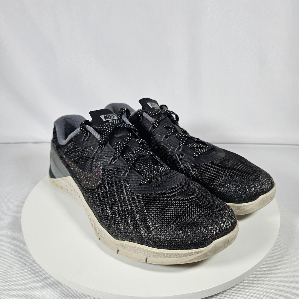 Nike Metcon 3 Women's 8.5 Cross Training Shoes Sneakers Black Iridescent 922880